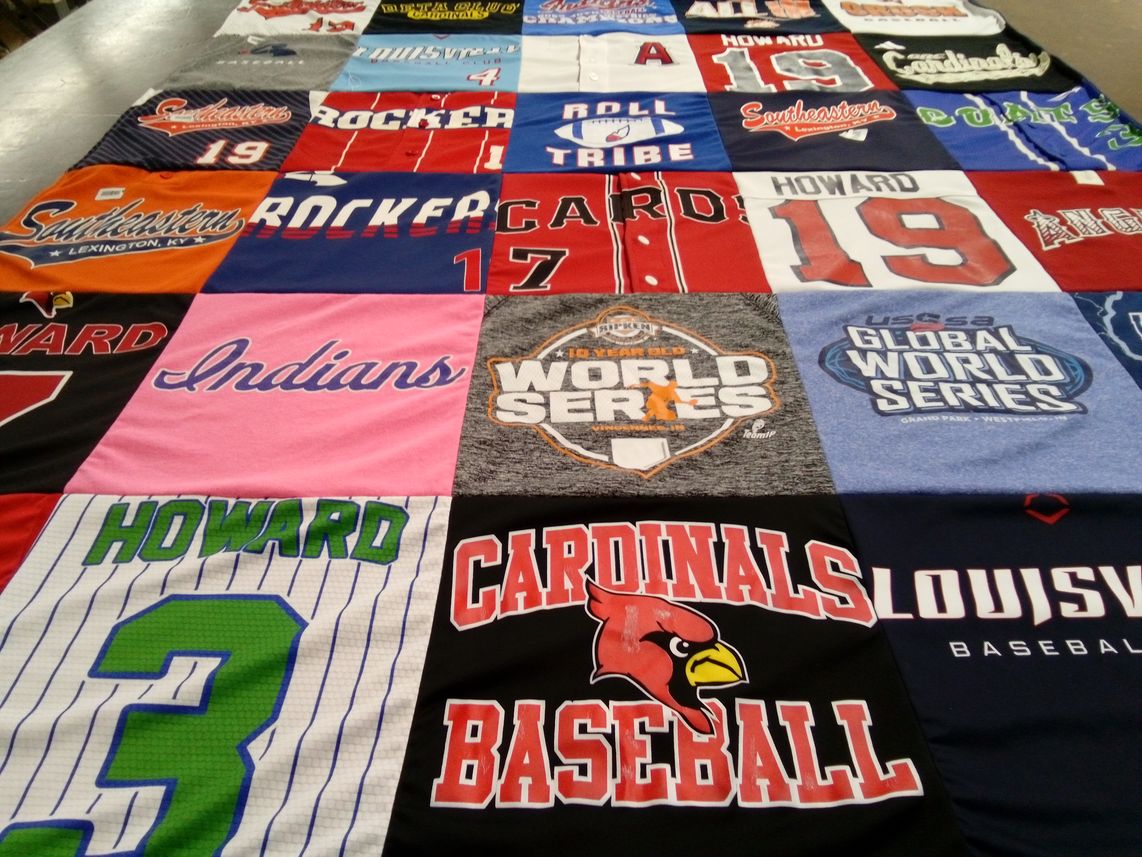 T-shirt quilt featuring howard university, southeastern university by Sherry from KY