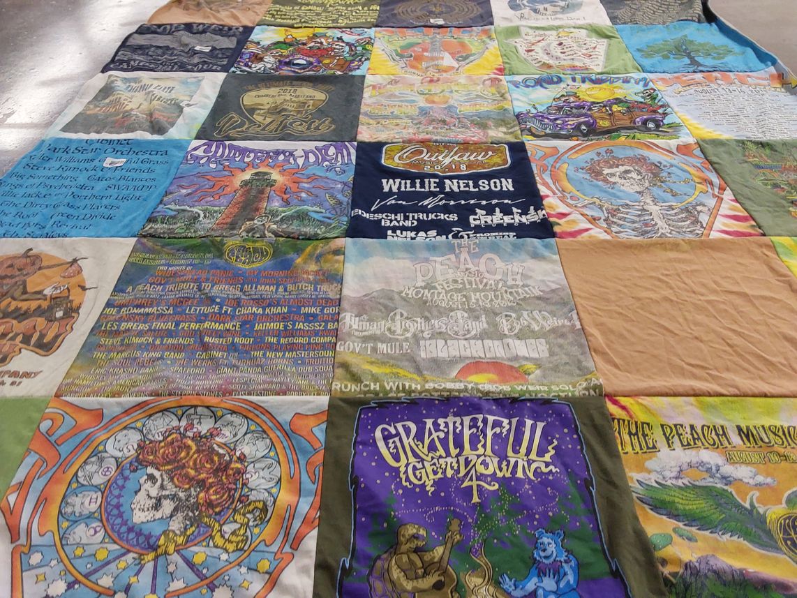T-shirt quilt with music, festivals themes by ANTHONY from PA