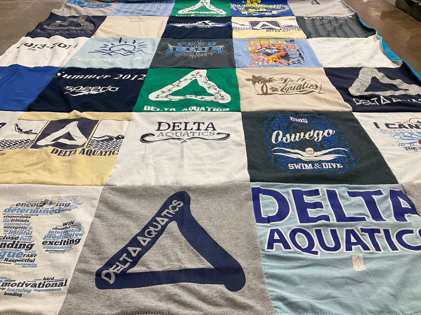 T-shirt quilt from state university of new york at oswego by SUSAN from SC