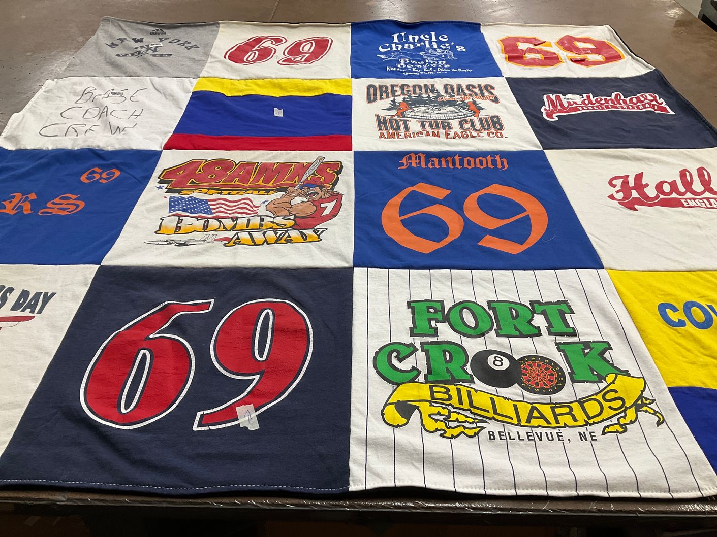 T-shirt quilt by Amy from VA