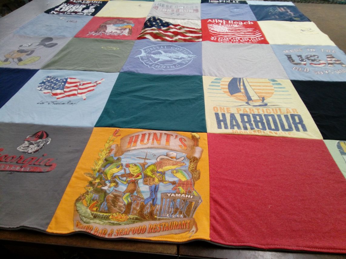 T-shirt quilt from university of georgia by Monica "Marisa" from GA