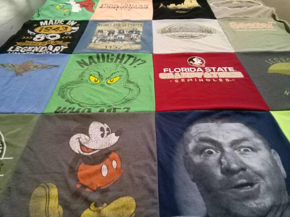 T-shirt quilt from florida state university by Andrea from FL