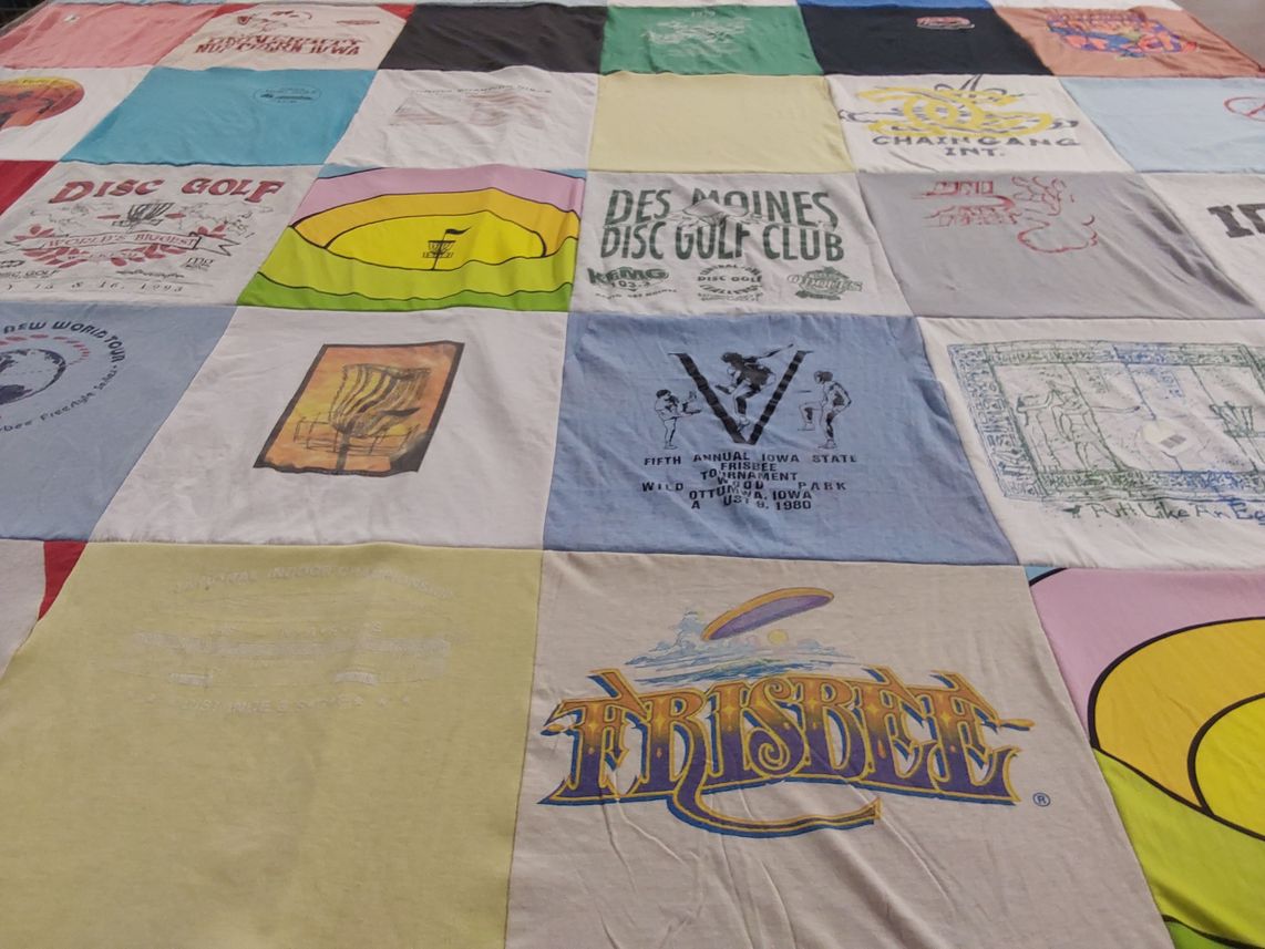 T-shirt quilt from iowa state university by Bob from IA