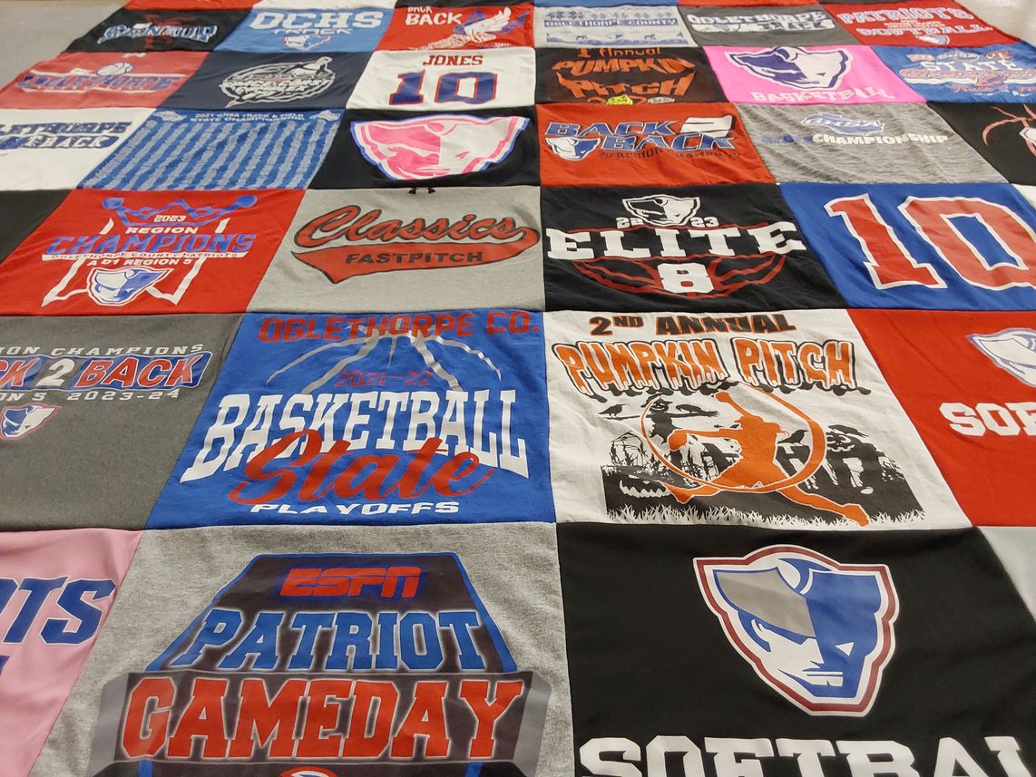 T-shirt quilt featuring patriot, elite by Stephanie from GA