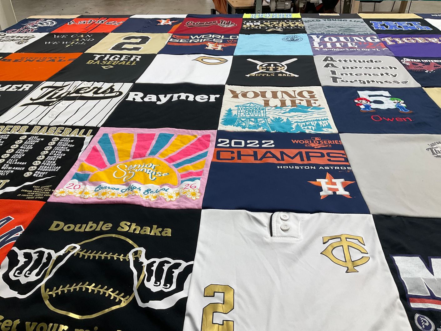 T-shirt quilt from lone star college, tcs by Hayley from TX