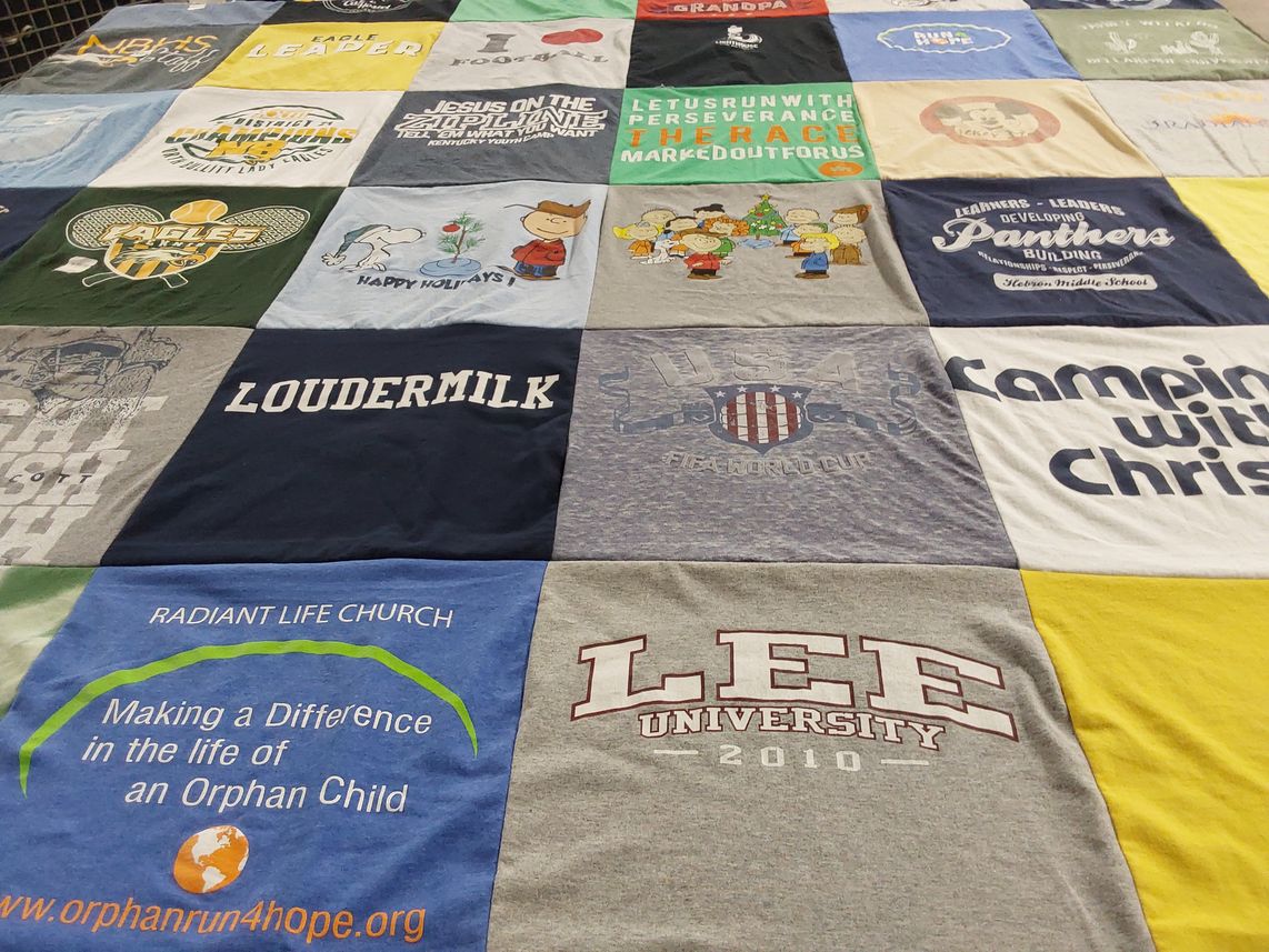 T-shirt quilt from lee university by Michelle from KY