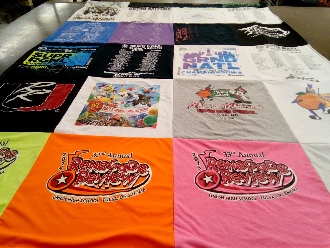 T-shirt quilt from union high school by Bethany from FL