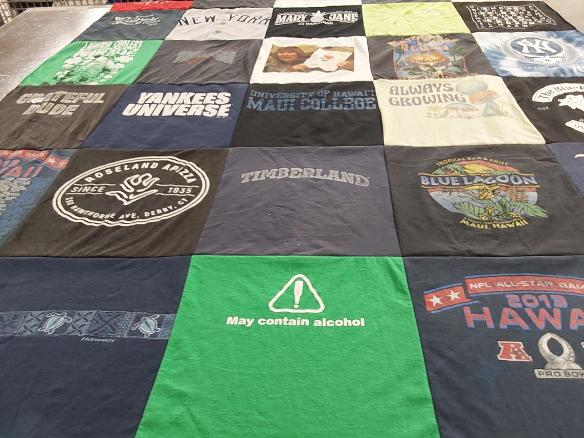 T-shirt quilt featuring new york yankees by Michael from CT