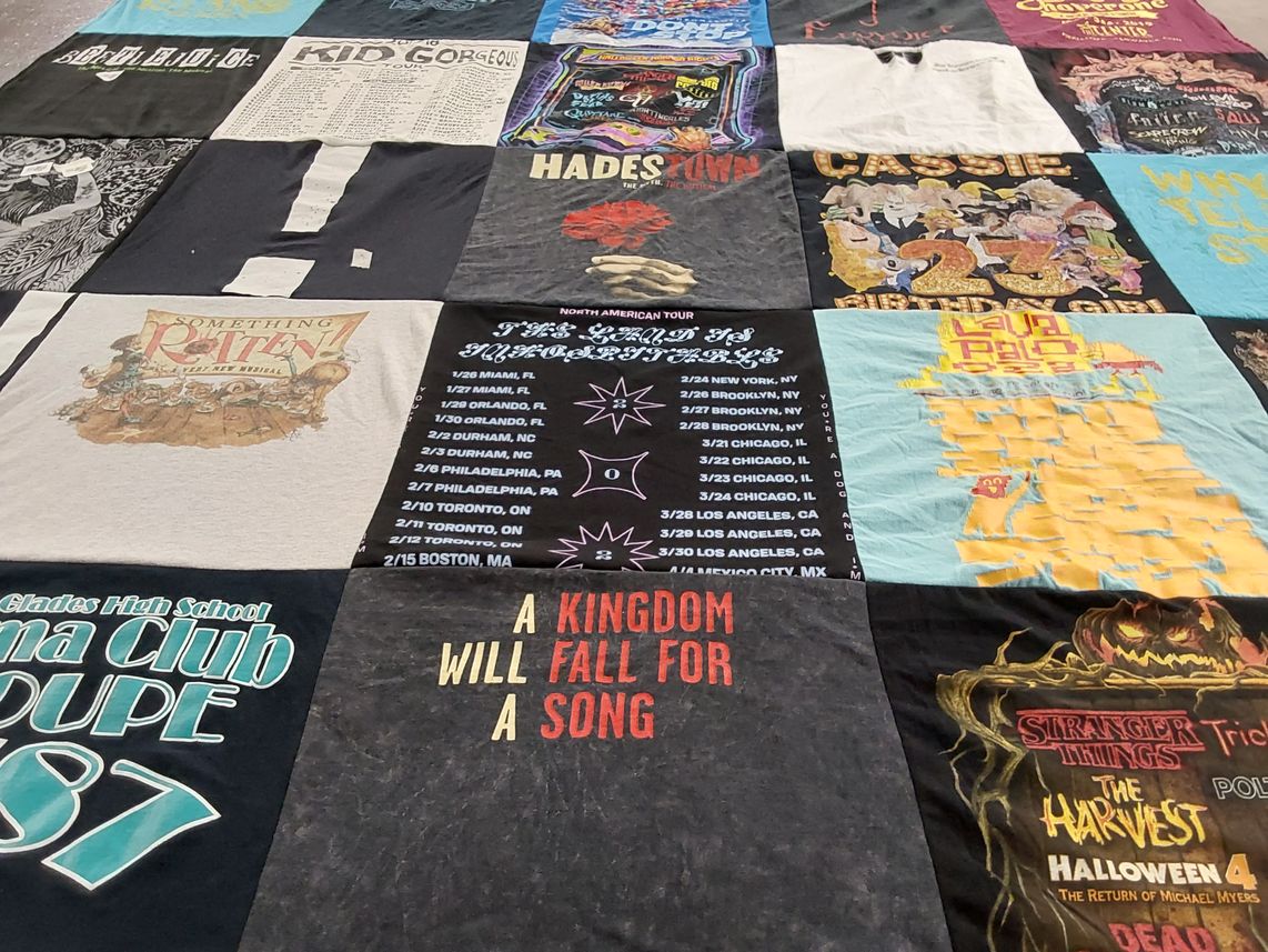 T-shirt quilt from glades high school by Cassandra from FL