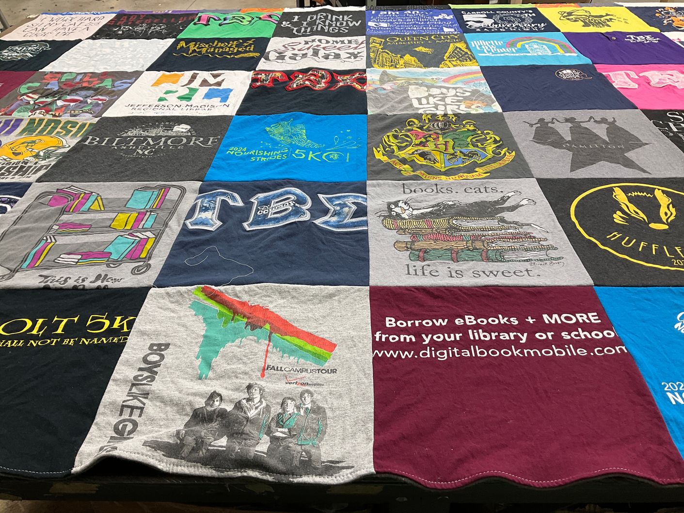 T-shirt quilt from jefferson madison university by Kayla from VA