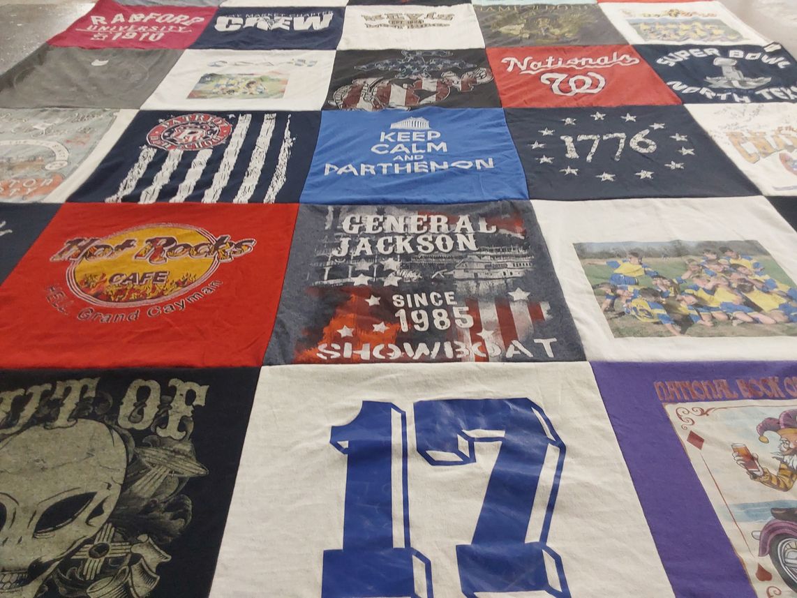 T-shirt quilt featuring washington nationals by Janet from VA