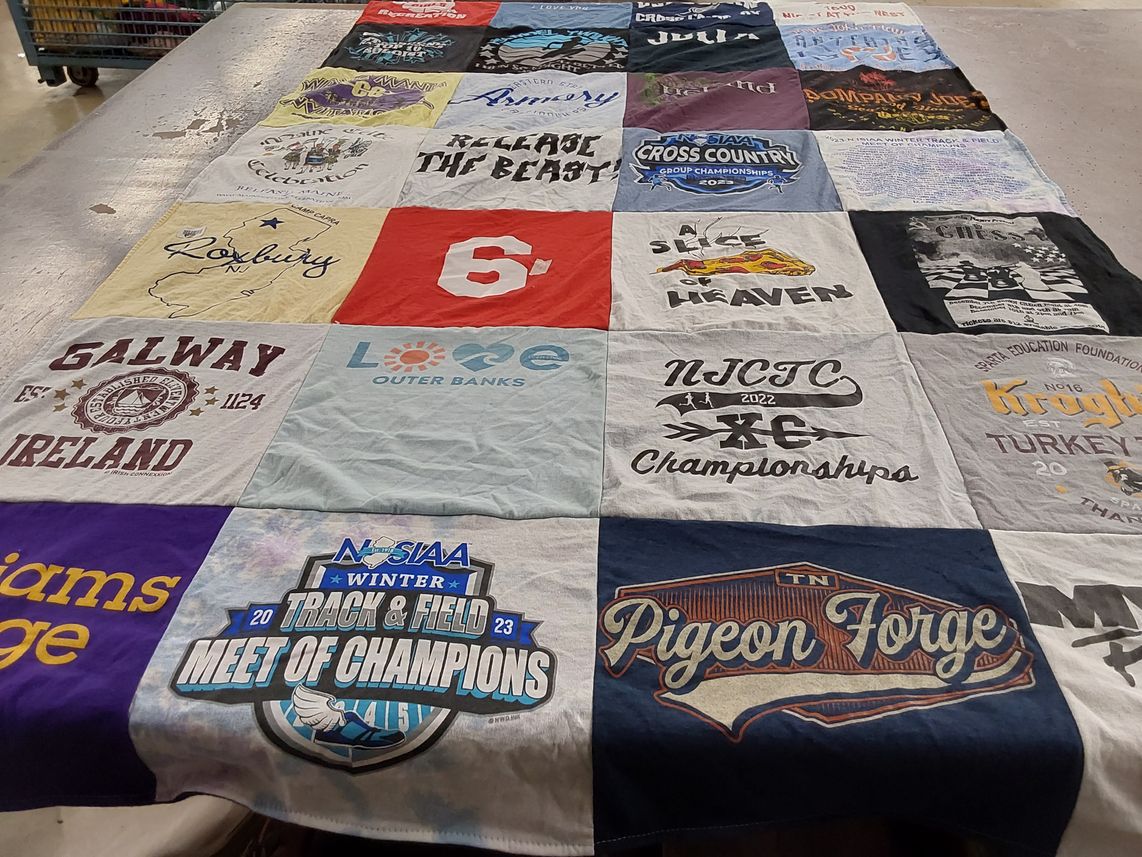 T-shirt quilt from williams college by kimberly from NJ