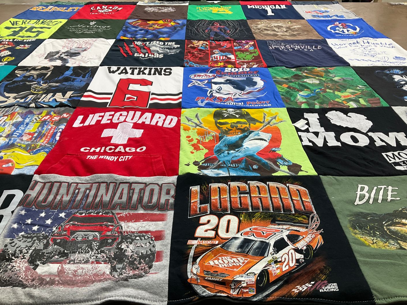 T-shirt quilt featuring team logano by Michelle from MI