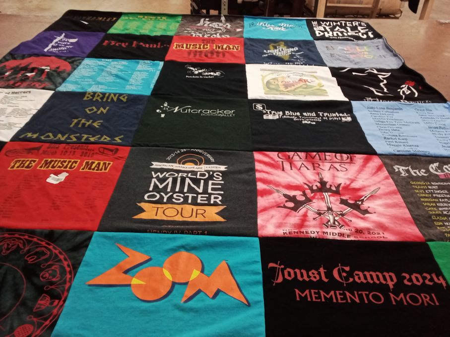 T-shirt quilt from kennedy middle school by Amanda from MA
