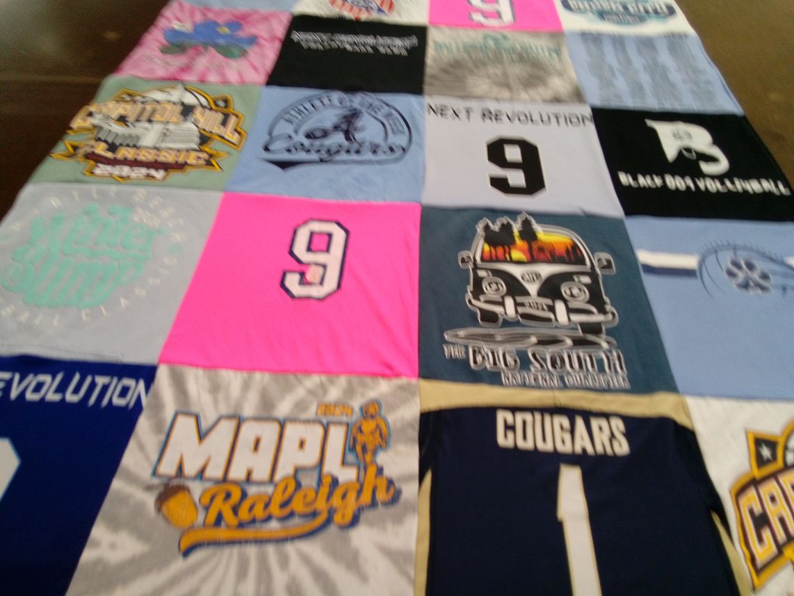 T-shirt quilt from mapl raleigh by Ashley from VA
