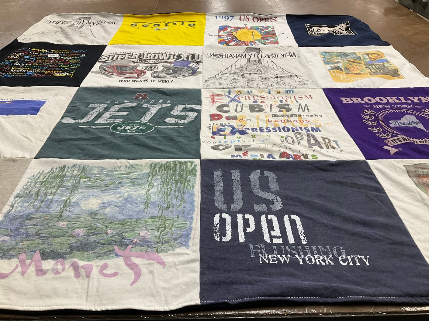 T-shirt quilt featuring new york jets by Elissa from NJ