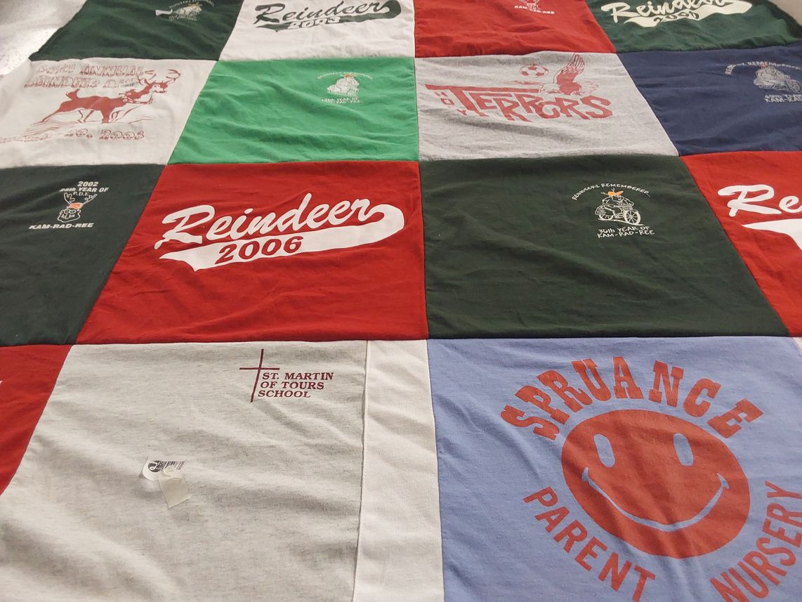 T-shirt quilt featuring the terrors by Denise from PA