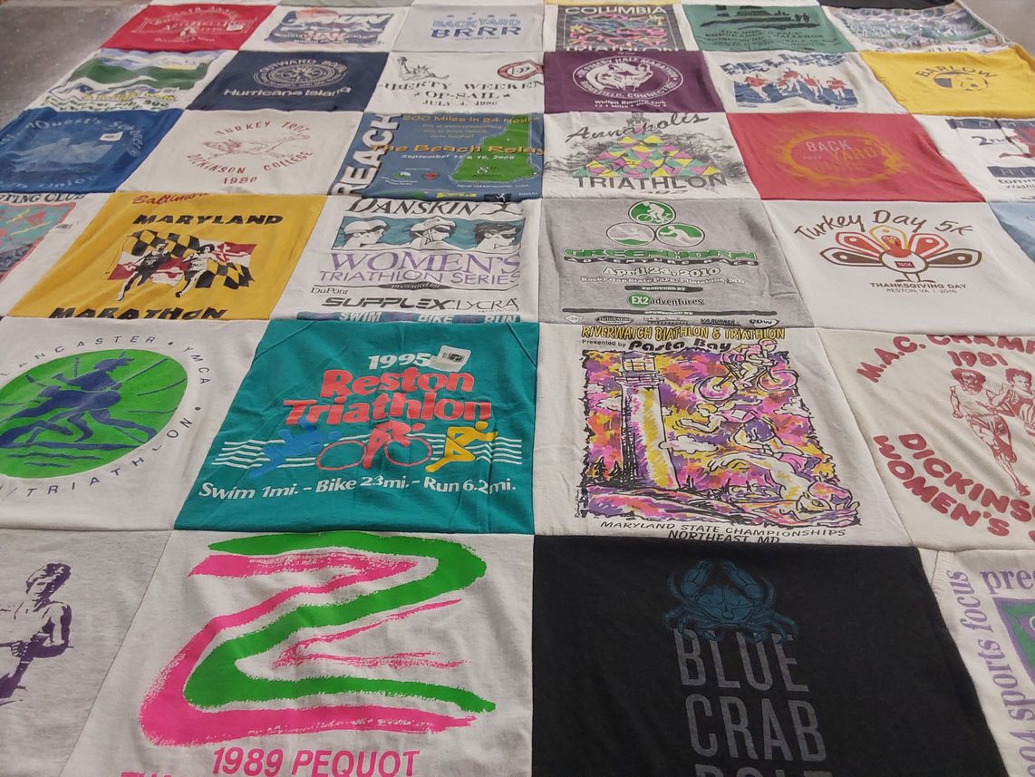 T-shirt quilt from columbia university by Tracey from VA