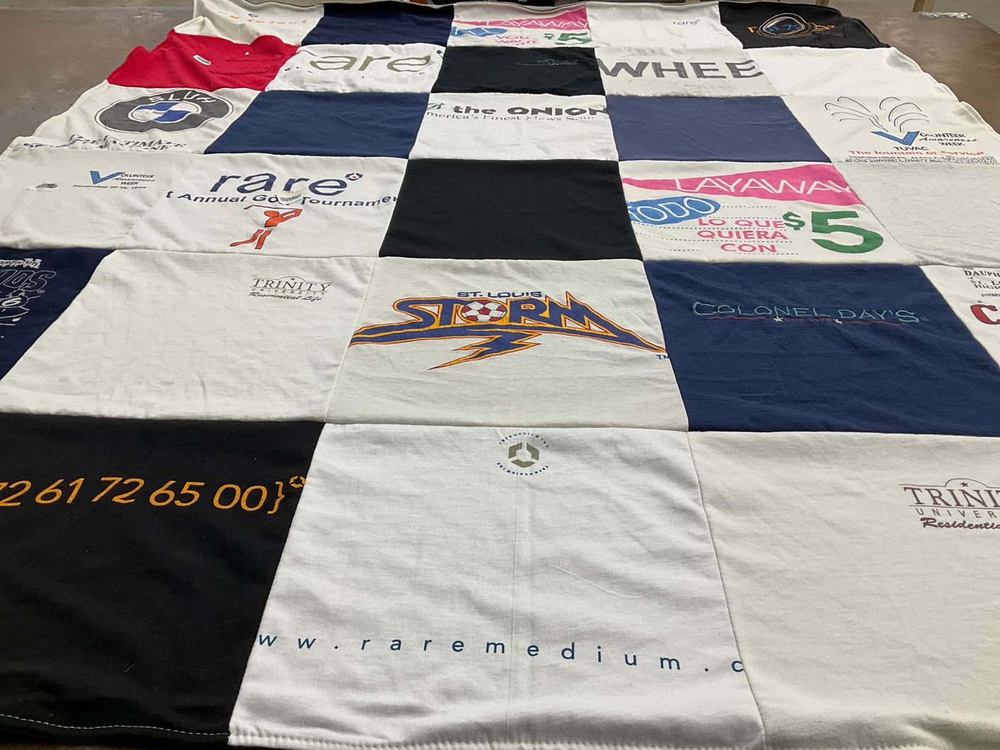 T-shirt quilt featuring st louis storm by Daniel from TX