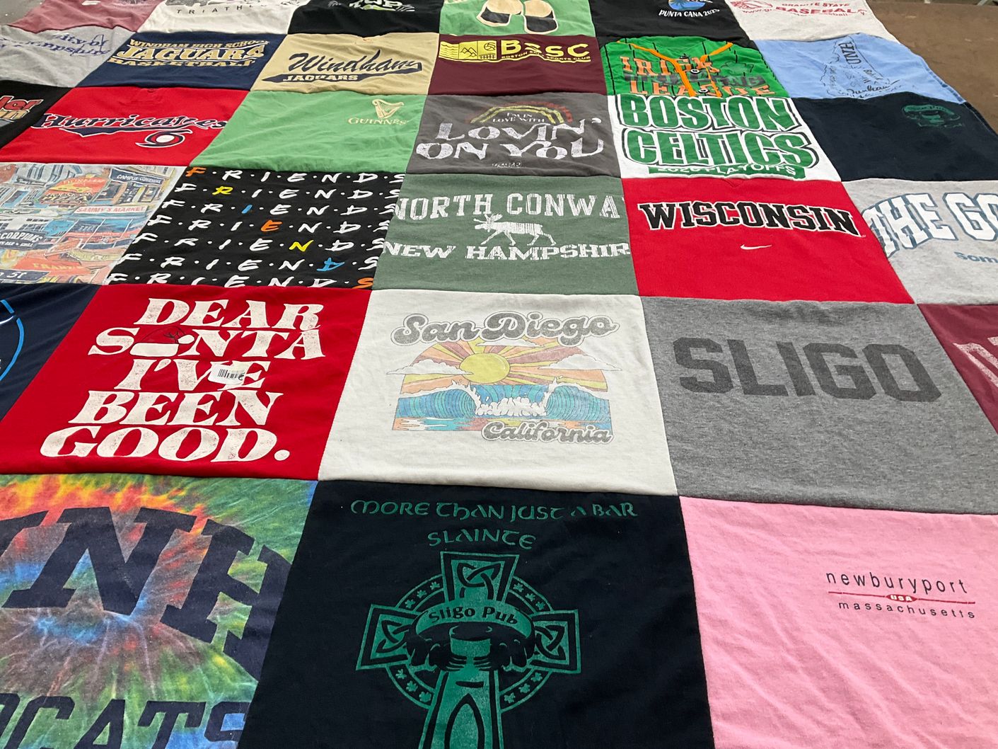 T-shirt quilt featuring boston celtics by Anne from NH