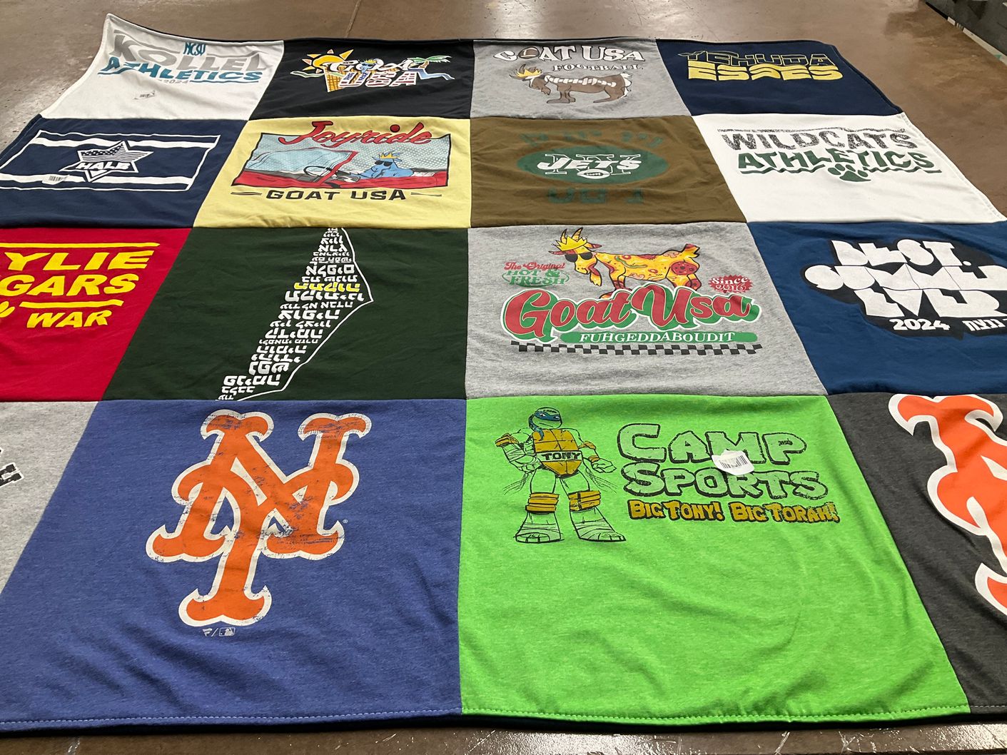 T-shirt quilt featuring new york mets by Aviva from NY