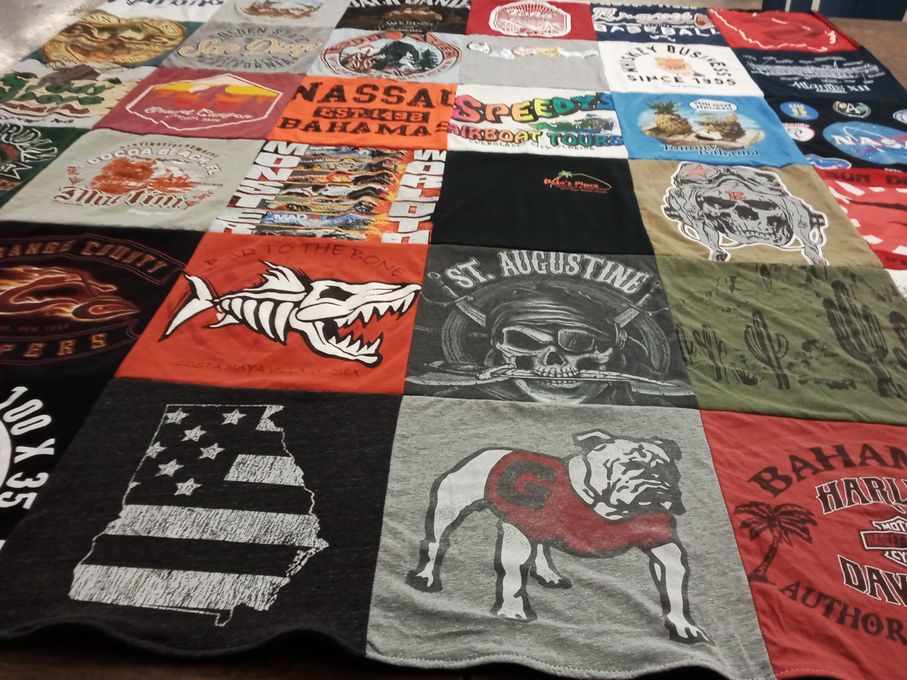 T-shirt quilt from university of georgia by Kristen from FL