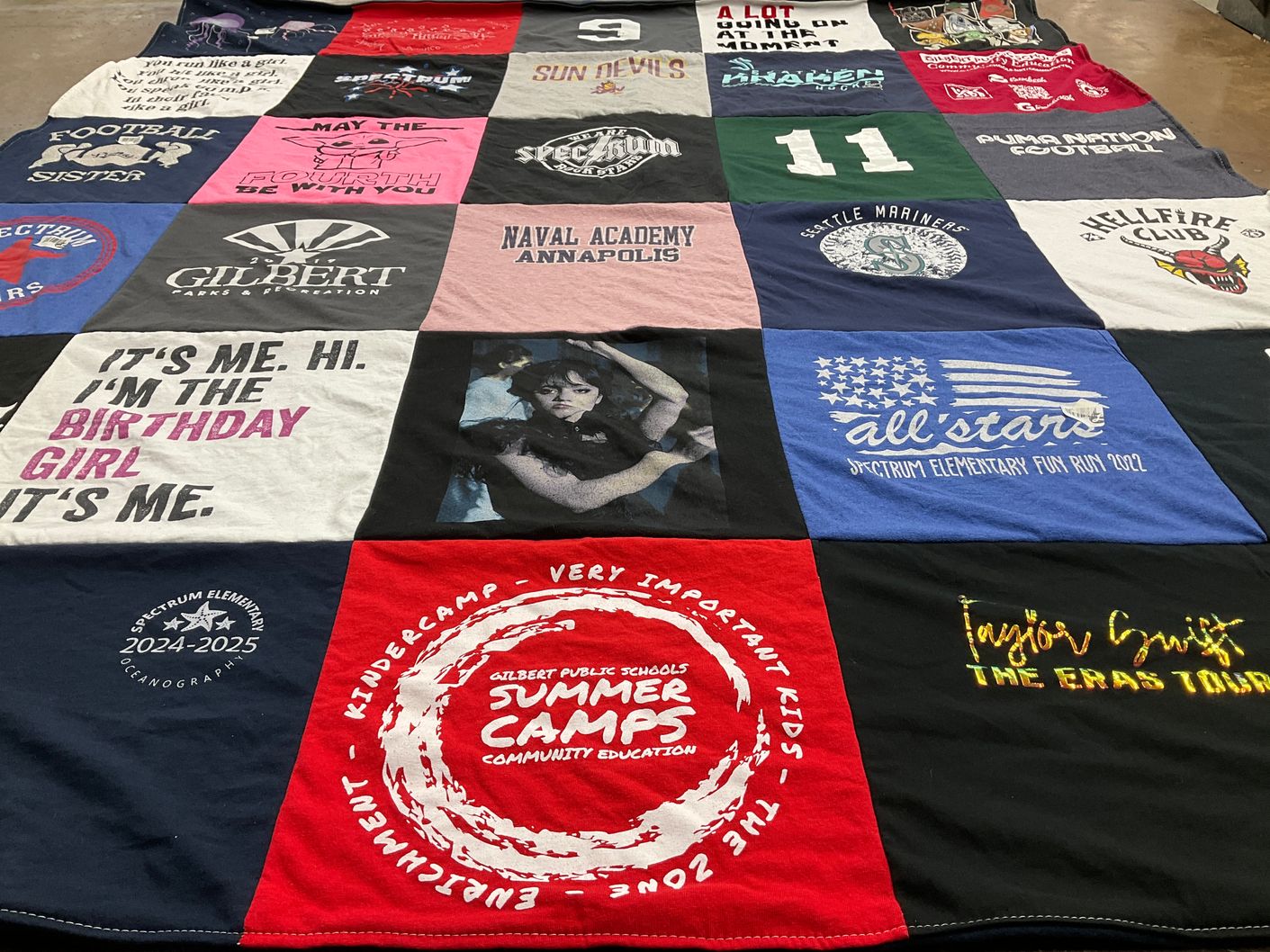 T-shirt quilt featuring seattle mariners by Adam from AZ
