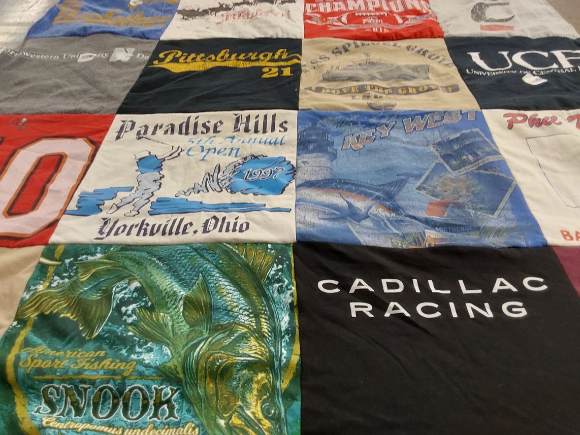 T-shirt quilt from university of central florida by Kati from FL