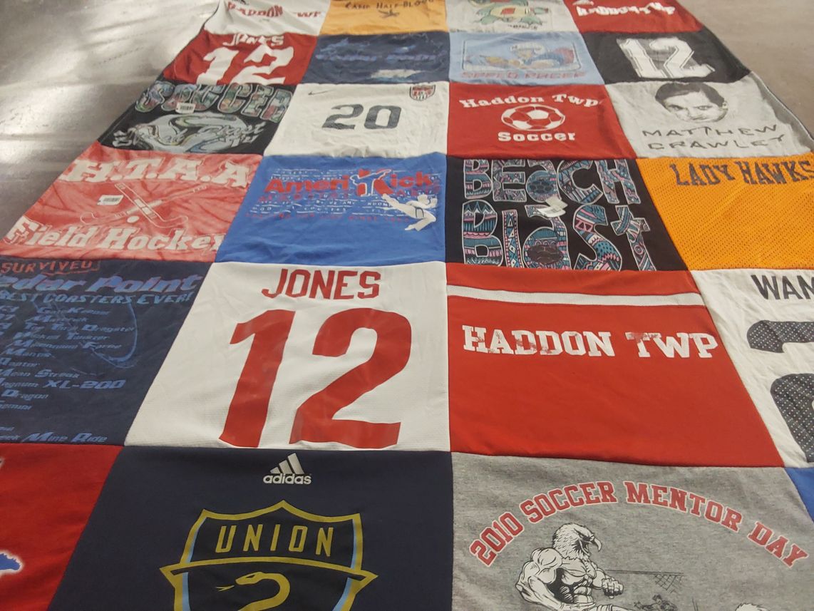 T-shirt quilt from haddon township high school by LeeAnne from NJ