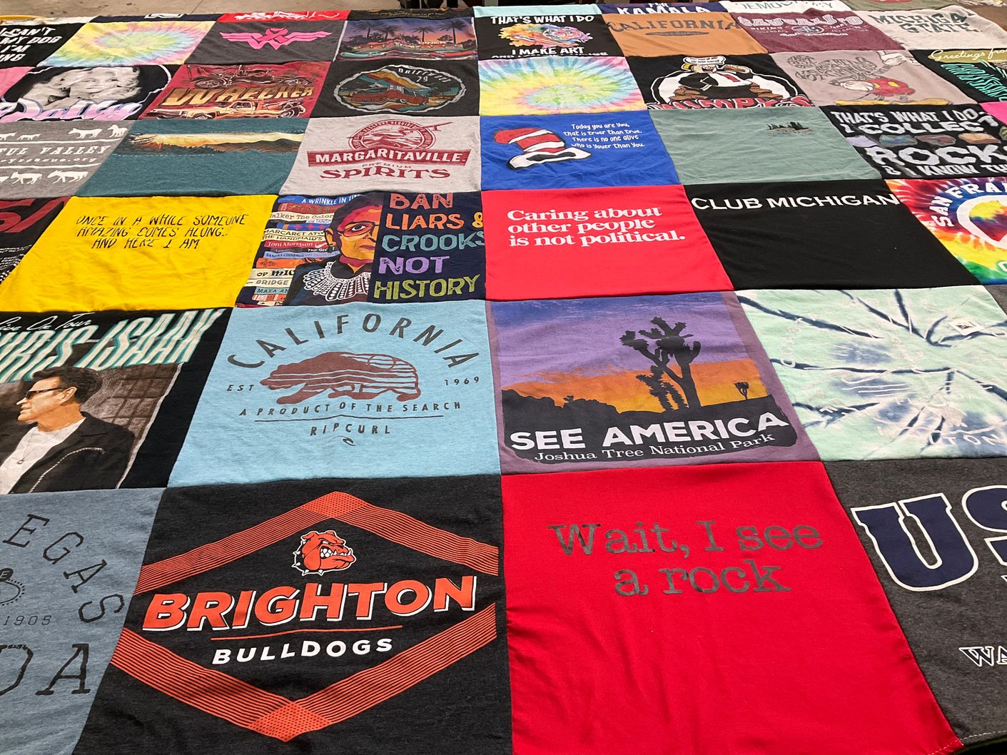 T-shirt quilt from brighton high school by Kathy from TN