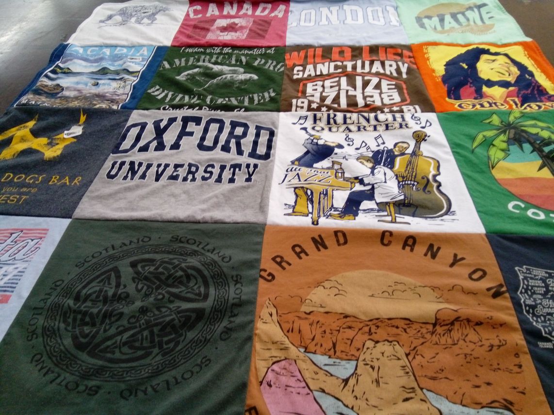 T-shirt quilt from oxford university by Susan from GA