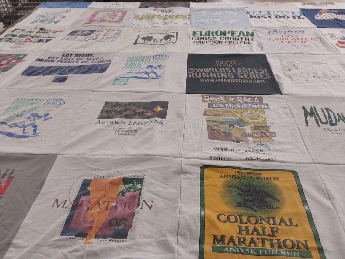 T-shirt quilt from davidson college by Angie from NC