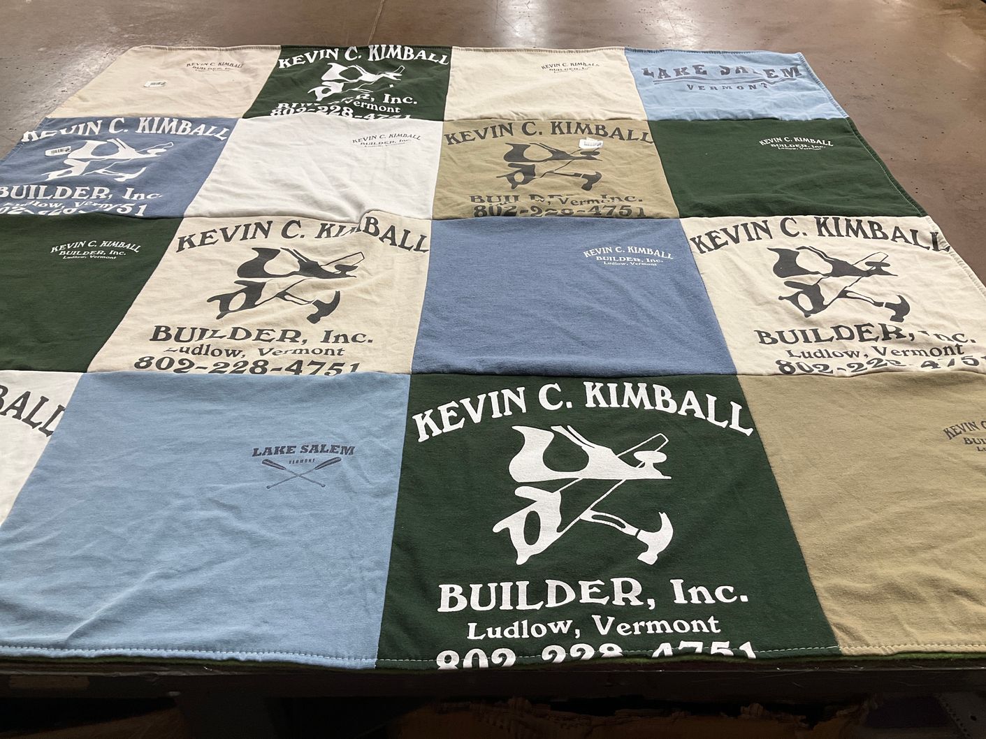 T-shirt quilt by Patricia from VT
