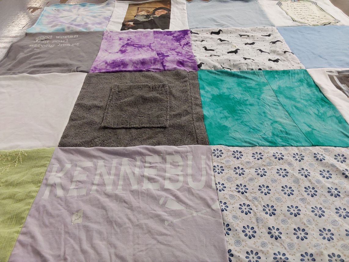 T-shirt quilt by Batsheva from NY