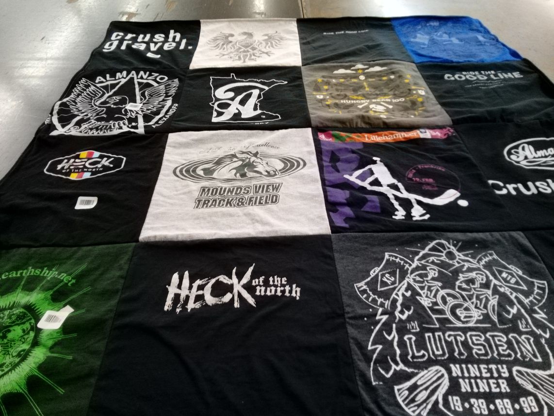 T-shirt quilt from mounds view high school by Michael from MN