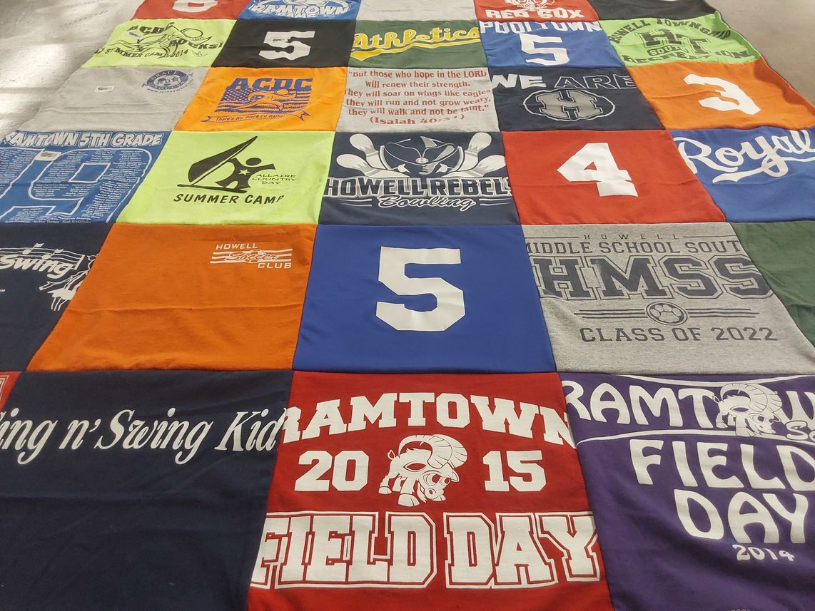 T-shirt quilt featuring howell rebels by Danielle from NJ