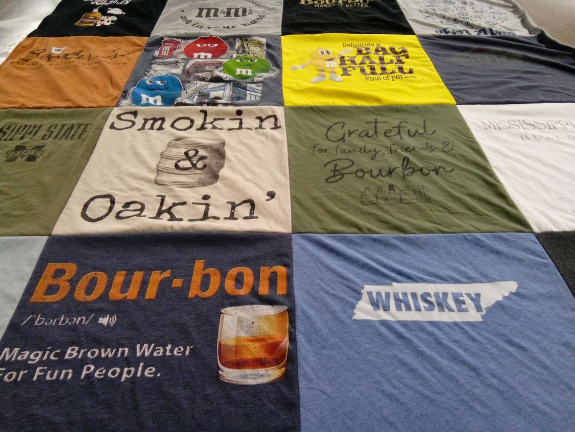 T-shirt quilt from mississippi state university by Jessica from TN