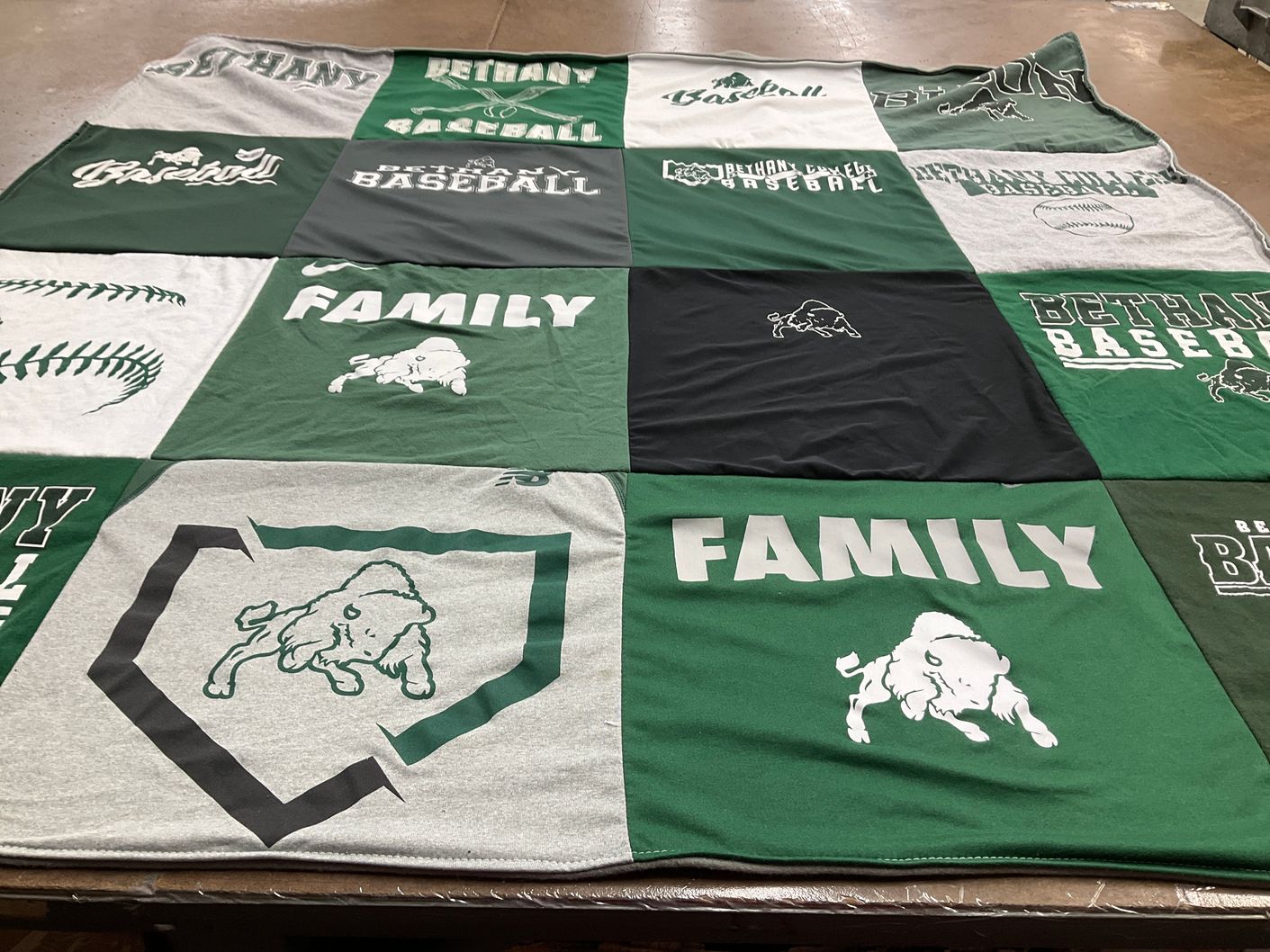 T-shirt quilt from bethany college by Lori from PA