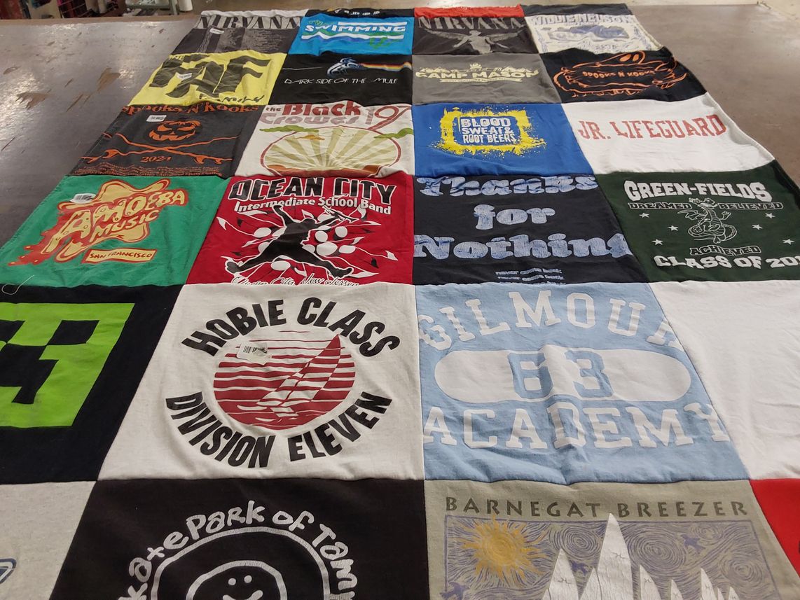 T-shirt quilt from gilmour academy by Joseph from NJ