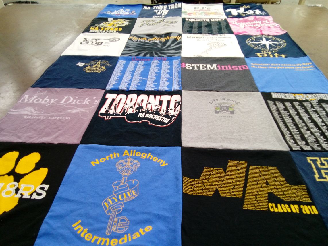 T-shirt quilt from north allegheny intermediate school by Celia from PA
