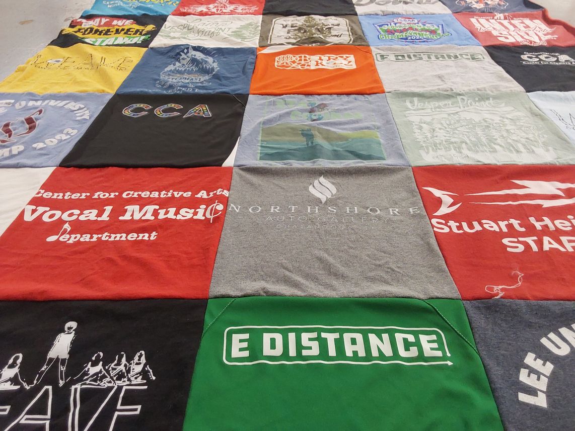 T-shirt quilt from lee university by Abby from TN