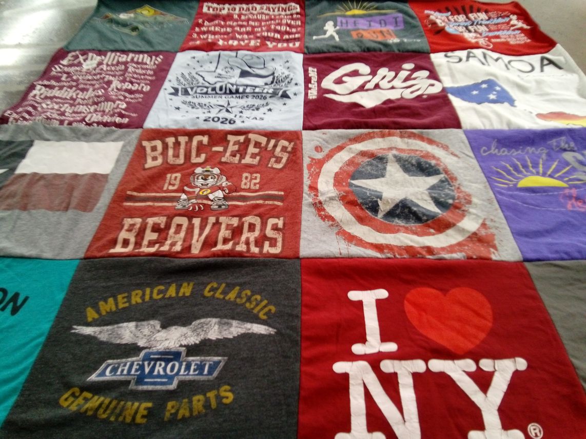 T-shirt quilt from university of montana by Keri from TX