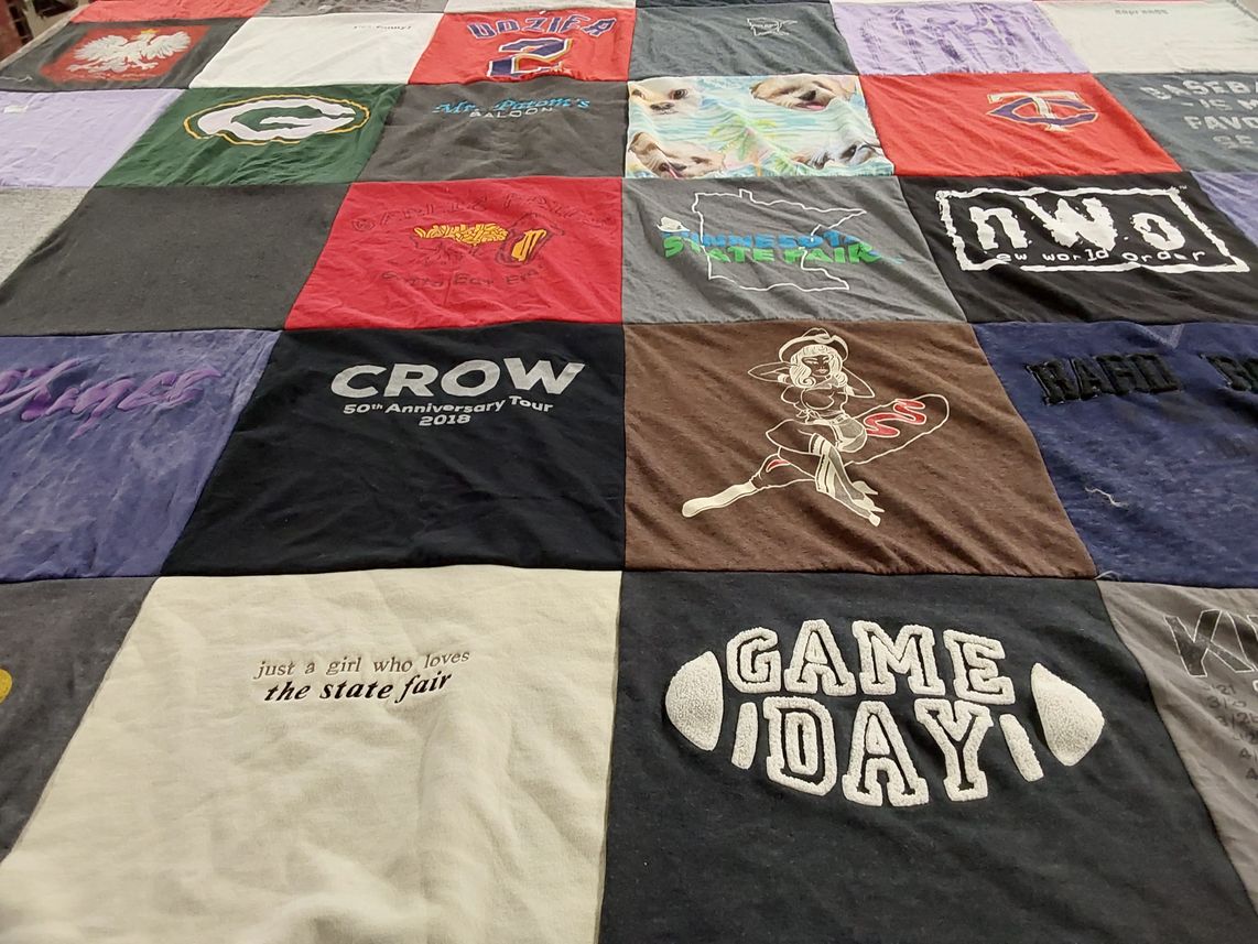 T-shirt quilt with music, state fair themes by Joelle from MN