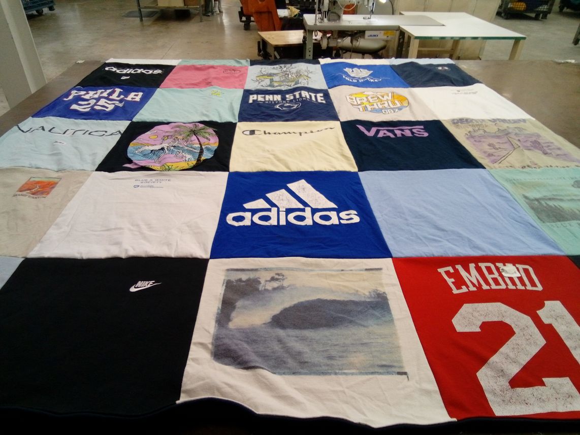 T-shirt quilt from pennsylvania state university by Allyson from PA