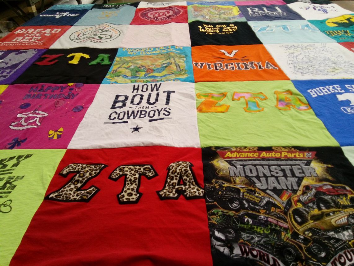 T-shirt quilt from university of virginia by Evan from VA