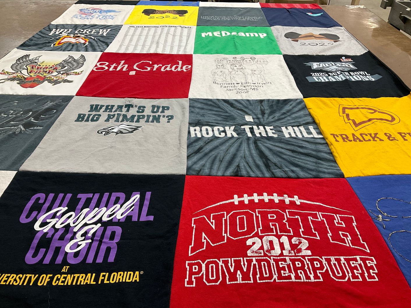 T-shirt quilt from university of central florida by Lise from FL