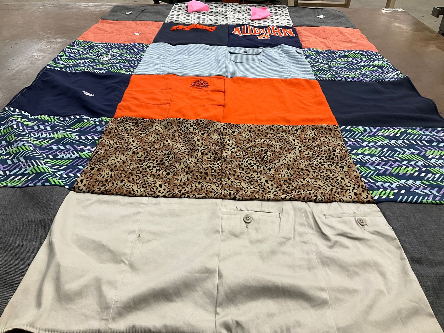 T-shirt quilt from auburn university by Patricia from AL