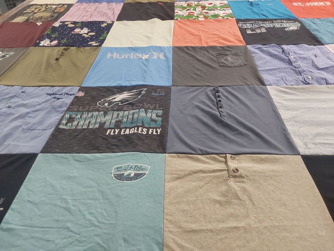 T-shirt quilt featuring philadelphia eagles by Autumn from NY