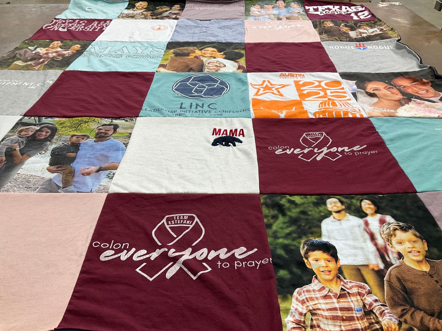 T-shirt quilt from texas a&m university by Eric from TX