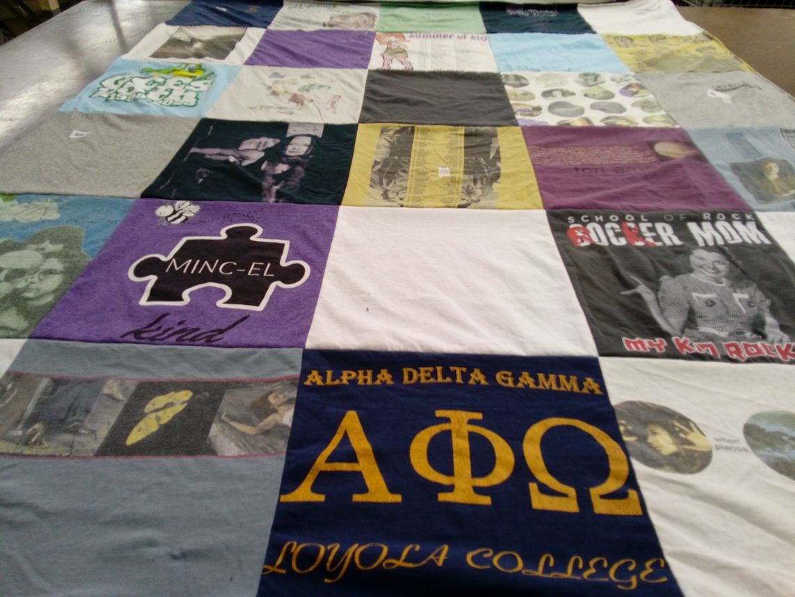 T-shirt quilt from loyola college by Hb from MD